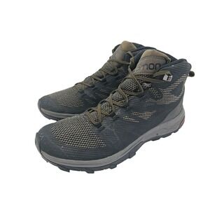Salomon Hiking Boots Mens Size 10.5 Black Mesh Ankle Trail Combat 404763
